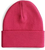 Boldy Klasik Spor Bere-Triko Bere-Unisex Nakışsız Bere-Düz Bere-Unisex Bere-Düz Klasik Bere (Fuşya)