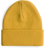 Boldy Klasik Spor Bere-Triko Bere-Unisex Nakışsız Bere-Düz Bere-Unisex Bere-Düz Klasik Bere (Hardal)
