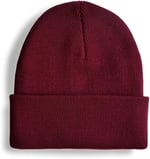 Boldy Klasik Spor Bere-Triko Bere-Unisex Nakışsız Bere-Düz Bere-Unisex Bere-Düz Klasik Bere (Bordo)