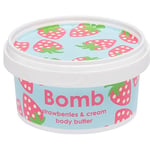 Bomb Cosmetics Strawberry & Cream Vücut Kremi (200 ml) - Seçenekler: 200 ml, 160 ml, 160 ml (2 paketi), 200 ml (2 paketi)