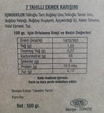 Bonatelli Tellioğlu 7 Tahıllı Ekmek Mixi (500Gr)