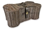Bone Dry Evcil Hayvan Saklama Koleksiyonu Oyuncak Sepeti, Büyük, 60 x 38 x 22 cm, Kahverengi Plastik Hasır - Seçenekler: Small, 17.5x11x7.5