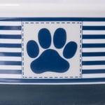 Bone Dry Paw & Patch Seramik Evcil Hayvan Koleksiyonu, Büyük Set, 19 x 6 cm, Deniz Mavisi, 2 Parça - Seçenekler: Medium (Pack of 1), Small Round (2), Large Round (2)...