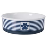 Bone Dry Paw & Patch Seramik Evcil Hayvan Koleksiyonu, Büyük Set, 19 x 6 cm, Deniz Mavisi, 2 Parça - Seçenekler: Medium (Pack of 1), Small Round (2), Large Round (2)...