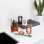 Boon Cacti şişe temizleme fırçası seti, terakota, 4 parçalı set