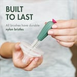 Boon Cacti şişe temizleme fırçası seti, terakota, 4 parçalı set