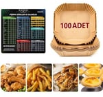bor Airfryer Pişirme Kağıdı 100 adet fritöz pişirme kağıdı,Fritöz Yağlı Kağıdı, Yanmaz Kağıt