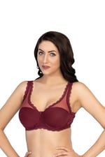 BORDO MI Emay 172 D PEDLİ DANTELLİ BALENLİ MİNİMAZER