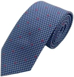 Bordo Puantiyeli Kravat Mendil Set