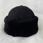 BÖRKHANE Klasik Siyah Süet Börk