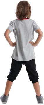 Born to Skate Erkek Çocuk T-shirt Kapri Şort Takım