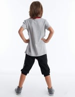 Born to Skate Erkek Çocuk T-shirt Kapri Şort Takım