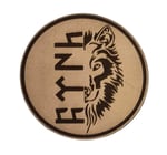 BÖRÜ GÖKTÜRKÇE TÜRK - Deri PEÇ - Arma - Patch