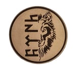 BÖRÜ GÖKTÜRKÇE TÜRK - Deri PEÇ - Arma - Patch