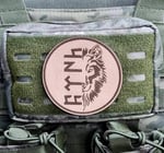 BÖRÜ GÖKTÜRKÇE TÜRK - Deri PEÇ - Arma - Patch