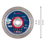 Bosch 1 x Expert HardCeramic 76 mm elmas kesme diski (sert fayanslar, sert taş, çap 76 mm, profesyonel aksesuar, mini açılı taşlama makinesi)