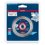 Bosch 1 x Expert HardCeramic 76 mm elmas kesme diski (sert fayanslar, sert taş, çap 76 mm, profesyonel aksesuar, mini açılı taşlama makinesi)