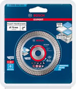 Bosch 1 x Expert HardCeramic 76 mm elmas kesme diski (sert fayanslar, sert taş, çap 76 mm, profesyonel aksesuar, mini açılı taşlama makinesi)
