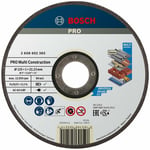 Bosch - 125 * 1, 0 mm Çoklu Malzemelerde Kullanım İçin Düz Kesme Diski (Taş)