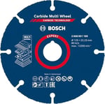 Bosch 1x EXPERT Carbide Multi Wheel Kesici Diskler (Sert ahşap, Çivili ahşap, Plastik, Alçıpan panel, Ø 125 mm, Aksesuar Küçük Avuç Taşlama Makinesi)