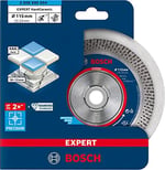 Bosch 1x EXPERT HardCeramic Elmas Kesme Diskleri (Sert fayanslar, Sert taş, Ø 115 mm, Aksesuar Küçük Avuç Taşlama Makinesi) - Bedenler: 115mm, 180mm