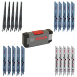 Bosch 20 parça Testere Bıçağı ToughBox Ahşap ve Metal için Çok Satan 2607010902