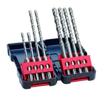 Bosch 2607019903 SDS-Plus-3-Spiral matkap ucu için darbeli matkap, 8-parçalı set