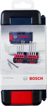 Bosch 2607019903 SDS-Plus-3-Spiral matkap ucu için darbeli matkap, 8-parçalı set