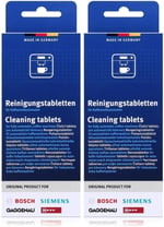 Bosch 2'li paket temizlik tableti, kahve otomatları için, termo sürahiler TCZ6001 2 x 10 tablet