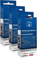 Bosch 3 x 10 temizleme tableti Siemens temizleme tabletleri kahve makinesi 310575 00310575 311769 00311769 TZ8001 TCZ8001 TCZ6001 TZ60001 clean protect