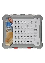 Bosch 30 parçalı freze seti karışık (ahşap için, 8 mm şaftlı üst freze aksesuarı)