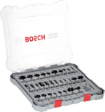 Bosch 30 parçalı freze seti karışık (ahşap için, 8 mm şaftlı üst freze aksesuarı)