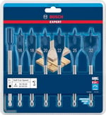 Bosch 7 x Expert Self Cut Speed yassı freze matkap seti (yumuşak ahşap, sunta, çap 16 – 32 mm, profesyonel aksesuar, matkap/torna - Seçenekler: Ø 6 mm, Ø 8 mm, Ø 10 mm, Ø 12 mm, Ø 13 mm, Ø 13-25 mm...