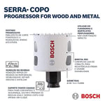 Bosch Accessories Professional 9 parçalı delik testeresi Progressor for Wood & Metal set sıhhi tesisat tesisatı tesisatı tesisatı (ahşap ve metal için, Ø 20-64 mm, matkap aksesuarı)