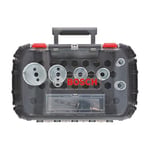 Bosch Accessories Professional 9 parçalı delik testeresi Progressor for Wood & Metal set sıhhi tesisat tesisatı tesisatı tesisatı (ahşap ve metal için, Ø 20-64 mm, matkap aksesuarı)