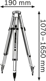Bosch Bt 170 Hd Tripod - Bedenler: 170 cm, 250 cm