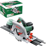 Bosch Elektrikli Daire Testere PKS 66 AF (1600 Watt, Kılavuz Rayı Dahildir, 190 mm Daire Testere çapı, Karton Kutuda)