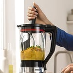 Bosch Hausgeräte Bosch MUZ9MX2 MUM9 cam mikser başlığı, ThermoSafe, 2,3 litre, şeffaf/siyah