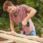 Bosch Home and Garden 06039D8005 EasyDrill 18V-40 akülü tornavida (2 akü 2,0 Ah, 18 Volt sistem, çantada)