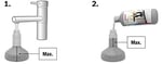Bosch Home and Garden GlassVAC Akülü Cam Temizleme Makinesi ile Uyumlu Konsantre Deterjan, 550 ml