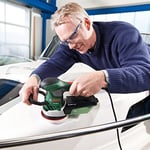 Bosch Home and Garden Pex 400 Ae Eksantrik Zımpara, 370 Watt, 125 mm, Tutuş Kolaylığı, Plastik Çantası Ile Birlikte, Ince Kum, Yeşil