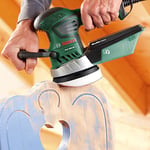 Bosch Home and Garden Pex 400 Ae Eksantrik Zımpara, 370 Watt, 125 mm, Tutuş Kolaylığı, Plastik Çantası Ile Birlikte, Ince Kum, Yeşil