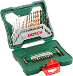 Bosch Home and Garden X/Line 30 Parça Titanyum Aksesuar Seti, Matkap uçları, Vidalama uçları, Üniversal Tutucu, Havşa açıcı, Uzun Ömürlü, Yeşil