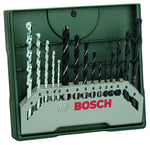 Bosch Home and Garden X/Line Mini 15 Parça Matkap Ucu Seti, Yeşil