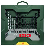 Bosch Home and Garden X/Line Mini 15 Parça Matkap Ucu Seti, Yeşil