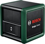 Bosch Home & Garden Quigo Green Çizgi Lazer (Daha İyi Görünürlük için Yeşil Lazer Teknolojisi, +/- 0,6 mm/m'lik iyileştirilmiş hassasiyet ve 12 m'ye kadar çalışma aralığı)
