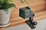 Bosch Home & Garden Quigo Green Çizgi Lazer (Daha İyi Görünürlük için Yeşil Lazer Teknolojisi, +/- 0,6 mm/m'lik iyileştirilmiş hassasiyet ve 12 m'ye kadar çalışma aralığı)