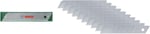 Bosch Kırma bıçağı 18 mm, 10 adet (maket bıçağı/maket bıçağı için yedek bıçaklar; yüksek kaliteli SK5 çelik; bıçak boyutu 18 mm; 7 kırma parça; saklama kutusu)