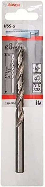 Bosch Matkap Ve Kırıcı Delici Uçları, Metal Matkap Ucu, Gri, 1 Adet