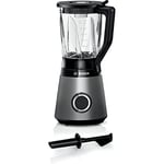 Bosch MMB6172S Standmixer VitaPower Series 4, 1200 W, 30,000 U/dak, Almanya katı kesiciler yapılan, Stopfer, 1.5 L Behälter Thermosafe Glas, Gümüş